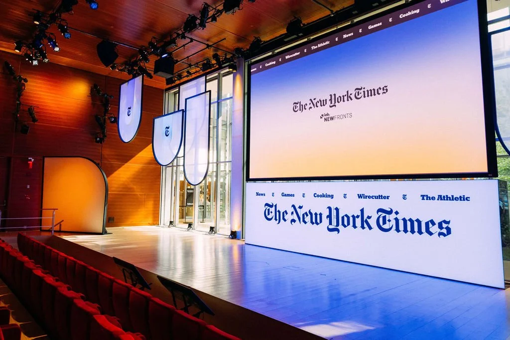 New York Times Newfronts, event photo