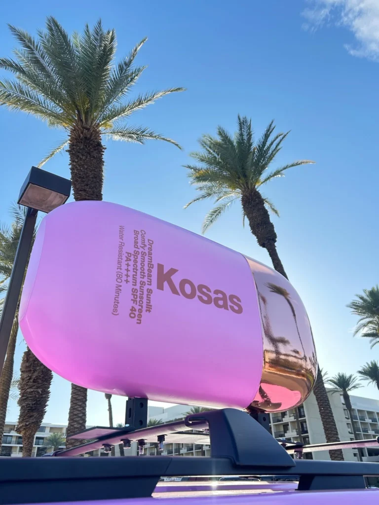 Kosas DreamBeam Coachella Fleet, event photo
