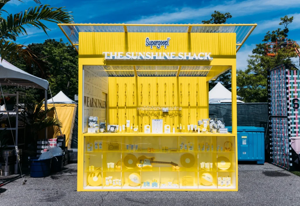 Supergoop! Sunshine Shack, event photo