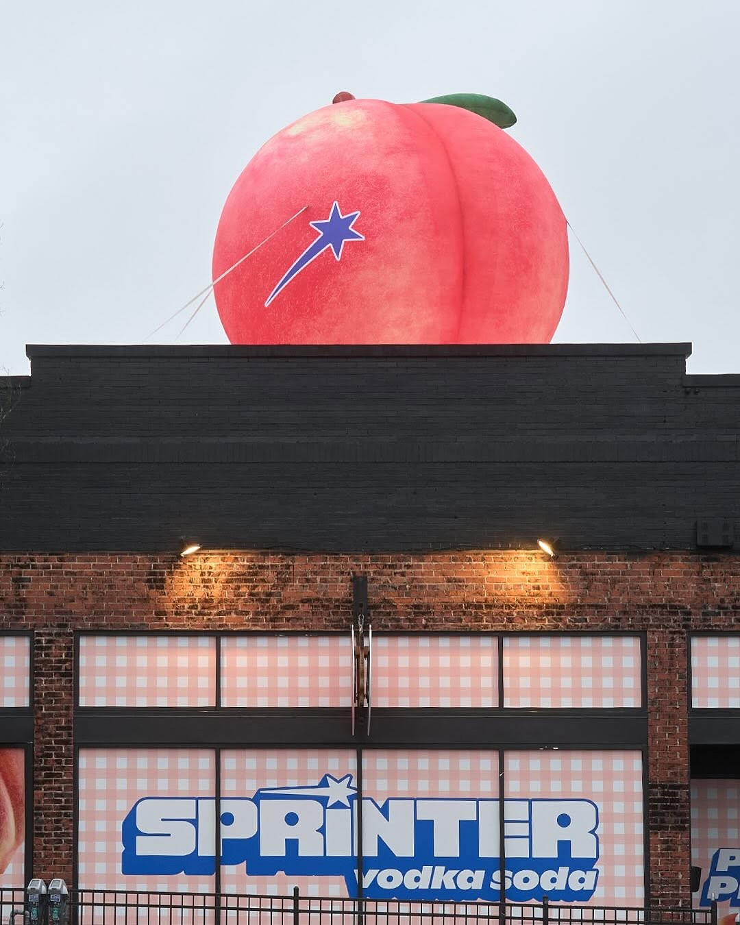 Sprinter peach pop-up in Athens, Georgia
