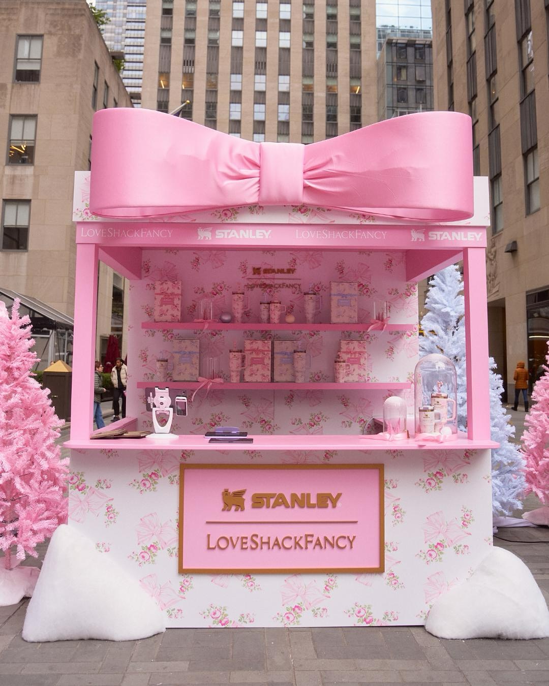 LoveShackFancy x Stanley pop-up at Rockefeller Center